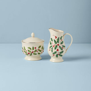 Lenox Holiday Sugar & Creamer Set, porcelain