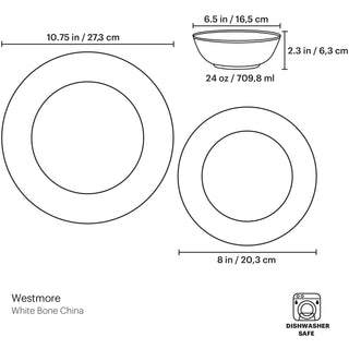 Lenox Westmore 3-Piece Place Setting, bone china (view 6)