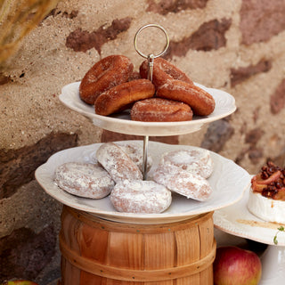 Lenox French Perle White 2-Tiered Server, stoneware (view 4)