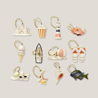 Lenox Summer 12-Piece Mini Ornament Set, porcelain