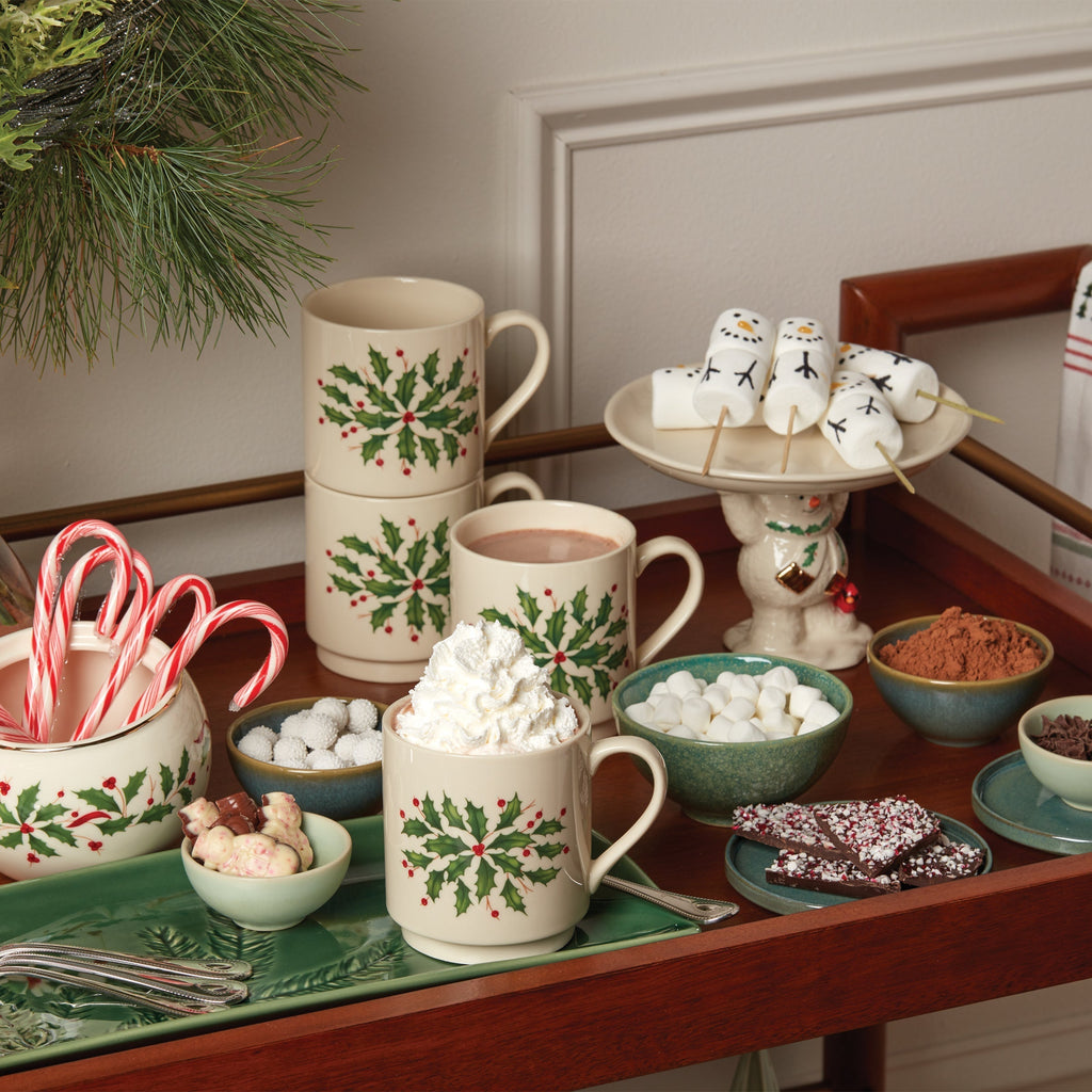 Lenox Holiday Stackable Mugs, Set of 4, porcelain (view 2)