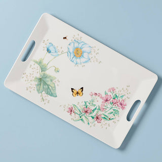Lenox Butterfly Meadow Melamine Handled Tray, melamine