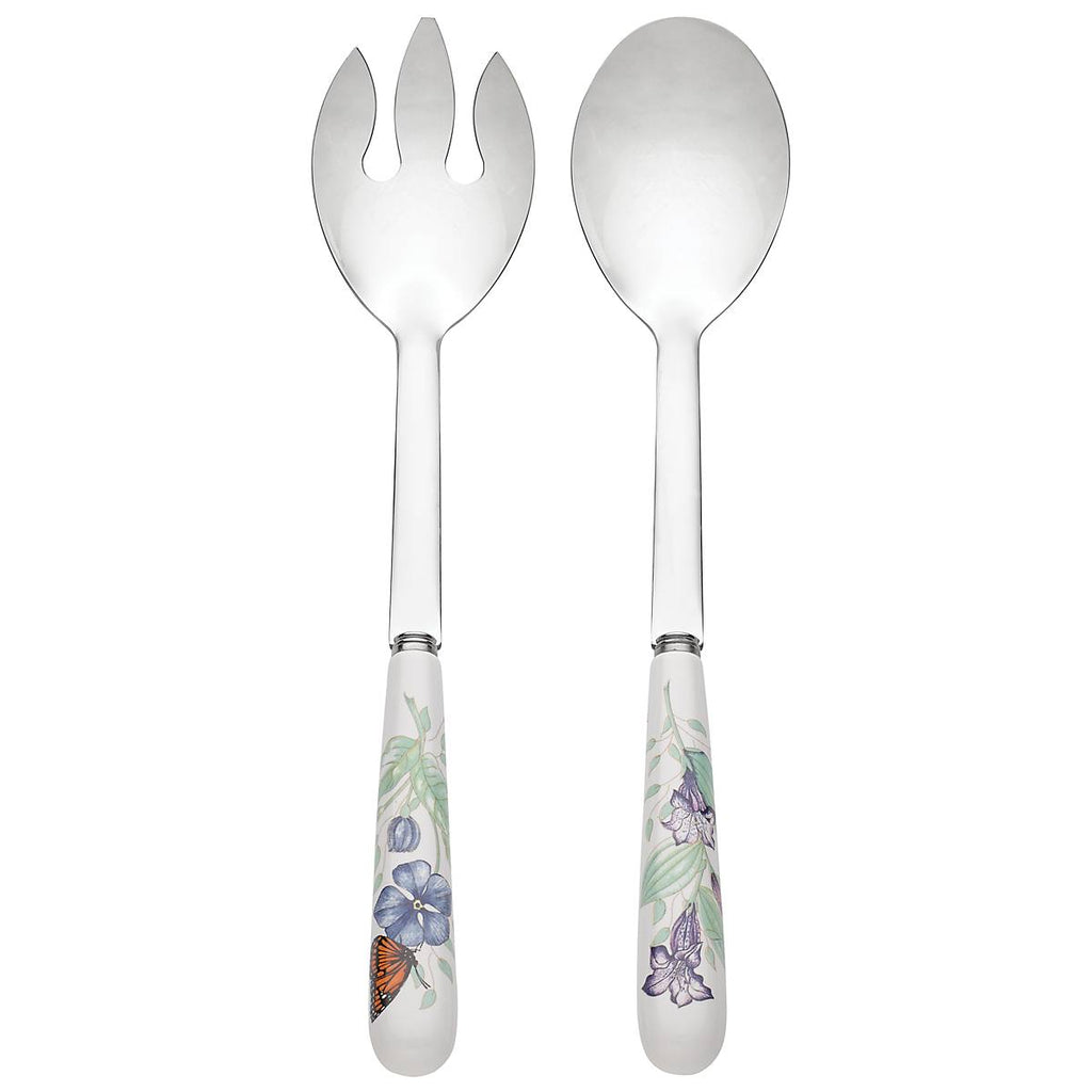 Lenox Butterfly Meadow 2-Piece Serving Set, porcelain/stainless steel