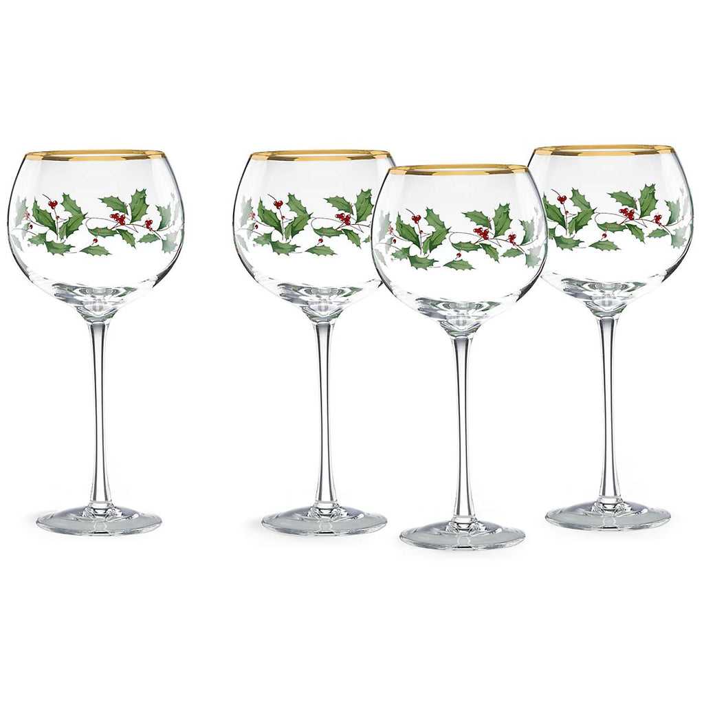 Lenox Holiday Balloon Glasses, Set of 4, glass (view 10)