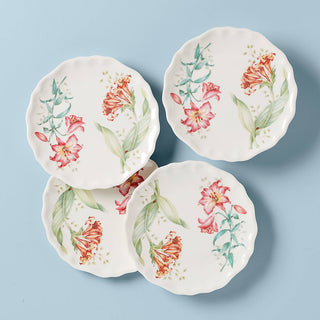 Lenox Butterfly Meadow Melamine Accent Plates, Set of 4, melamine
