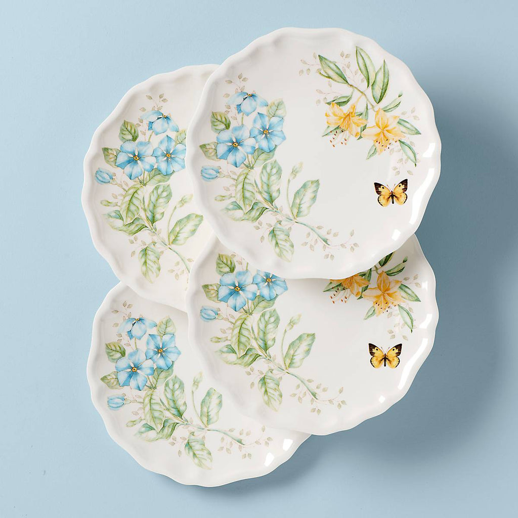 Lenox Butterfly Meadow Melamine Dinner Plates, Set of 4, melamine