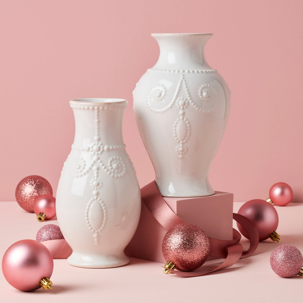 Lenox French Perle White Bouquet Vase, stoneware (view 3)
