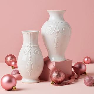 Lenox French Perle White Bouquet Vase, stoneware (view 3)
