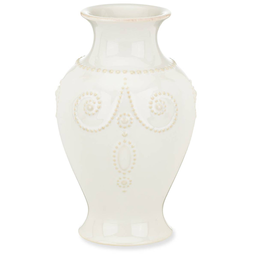 Lenox French Perle White Bouquet Vase, stoneware (view 2)