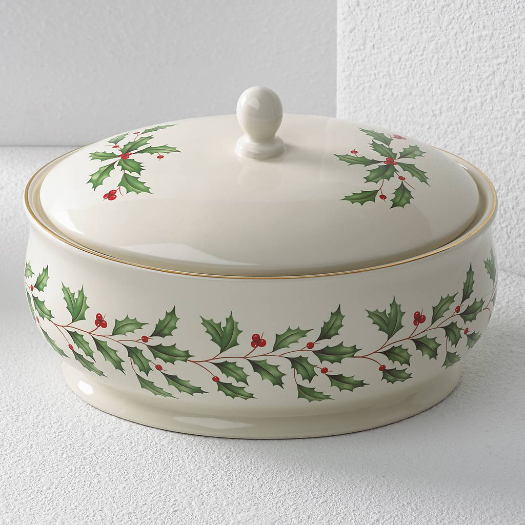 Lenox Holiday Covered Dish, porcelain (view 4)