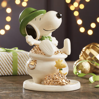 Lenox Snoopy Lucky Leprechaun Figurine, porcelain (view 2)