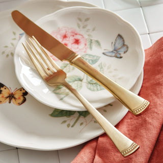 Lenox Portola Gold Satin 20-Piece Flatware Set, 18/10 stainless steel (view 13)