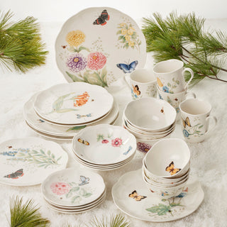 Lenox Butterfly Meadow 28-Piece Dinnerware Set, porcelain (view 10)