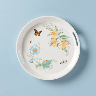 Lenox Butterfly Meadow Melamine Round Tray, melamine