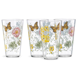 Lenox Butterfly Meadow Acrylic Highball Glasses, Set of 4, acrylic/plastic (view 2)