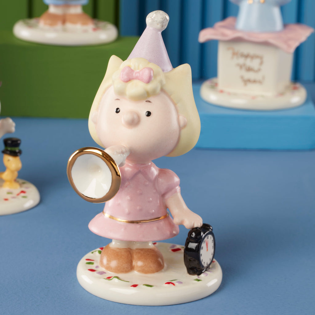 Lenox Happy New Year Charlie Brown 5-Piece Figurine Set, porcelain (view 4)