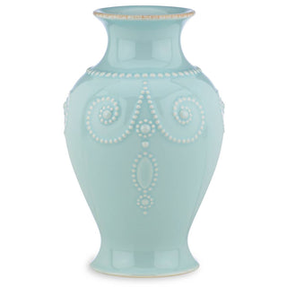 Lenox French Perle Ice Blue Bouquet Vase, stoneware (view 2)