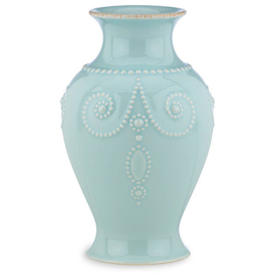 Lenox French Perle Ice Blue Bouquet Vase, stoneware (view 2)