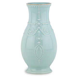 Lenox French Perle Ice Blue Fluted Vase, stoneware (view 2)