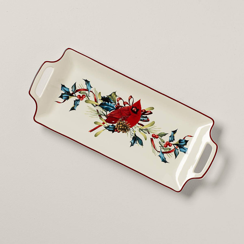 Lenox Winter Greetings Hors d'Oeuvre Tray, porcelain