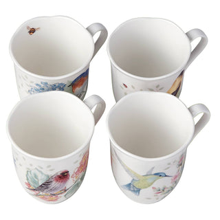 Lenox Butterfly Meadow Flutter Mugs, Set of 4, porcelain (view 4)