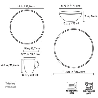 Lenox Trianna Salaria 4-Piece Place Setting, porcelain (view 5)