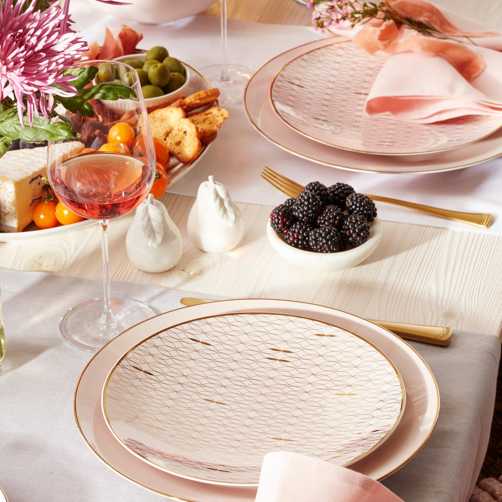 Lenox Trianna Blush 12-Piece Dinnerware Set, porcelain (view 3)