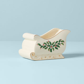 Lenox Holiday Sleigh Candy Dish, porcelain