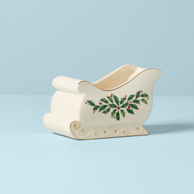 Lenox Holiday Sleigh Candy Dish, porcelain