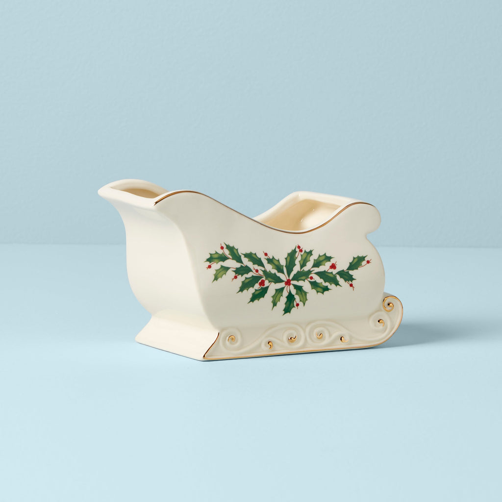 Lenox Holiday Sleigh Candy Dish, porcelain (view 2)