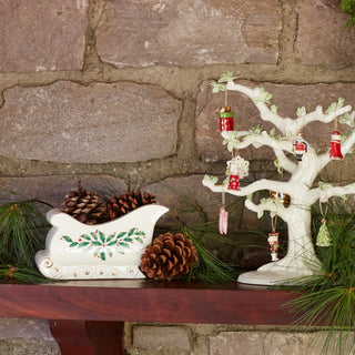 Lenox Holiday Sleigh Candy Dish, porcelain (view 3)
