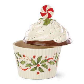 Lenox Holiday Bakeshop Cupcake Candy Dish, porcelain (view 4)
