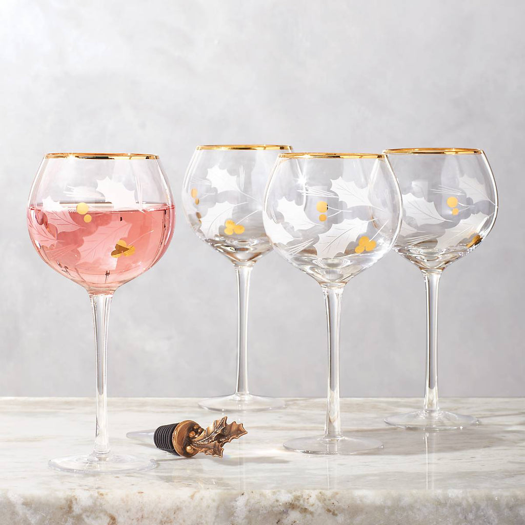 Lenox Holiday Gold Balloon Glasses, Set of 4, glass (view 4)