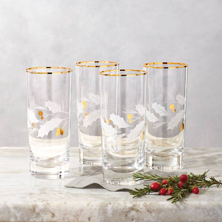Lenox Holiday Gold Highball Glasses, Set of 4, glass (view 4)