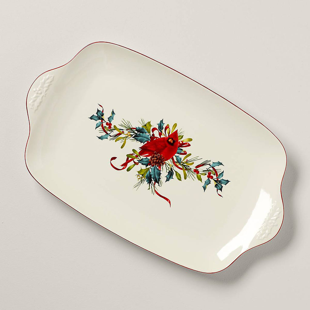 Lenox Winter Greetings Oversized Platter, stoneware