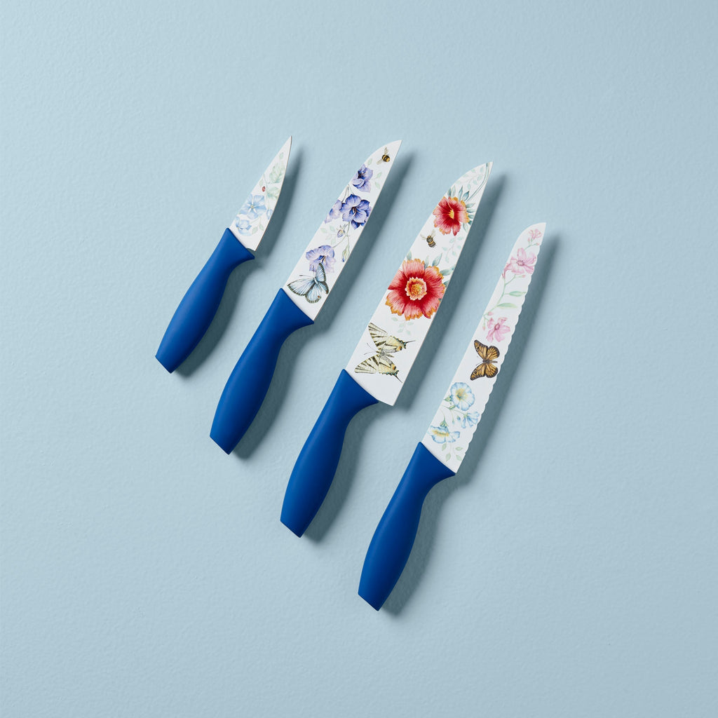 Lenox Butterfly Meadow 4-Piece Knife Set, plastic/stainless-steel