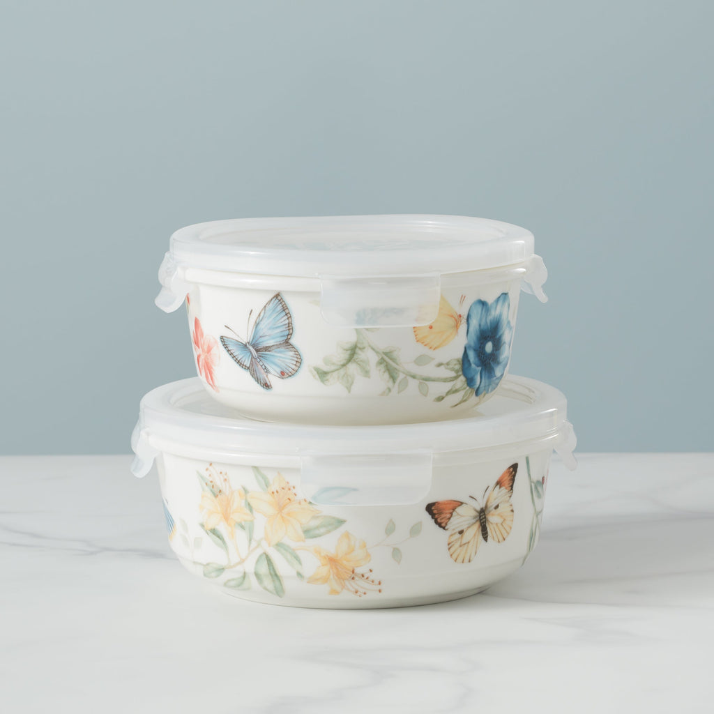 Lenox Butterfly Meadow Small Round Container, porcelain (view 2)