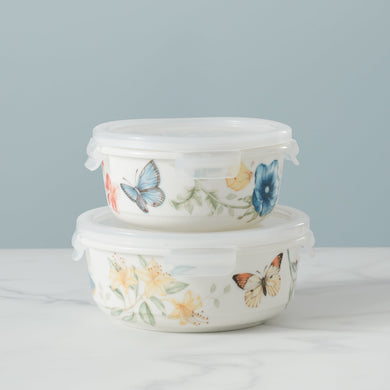 Lenox Butterfly Meadow Small Round Container, porcelain (view 2)