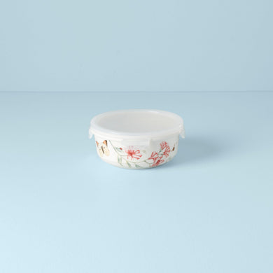 Lenox Butterfly Meadow Large Round Container, porcelain