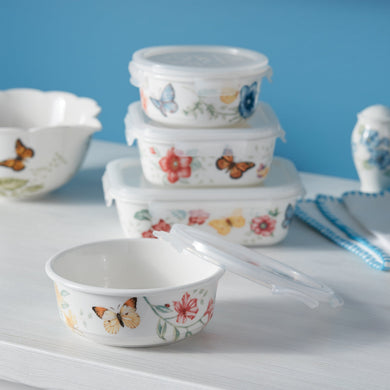 Lenox Butterfly Meadow Square Container, porcelain (view 2)
