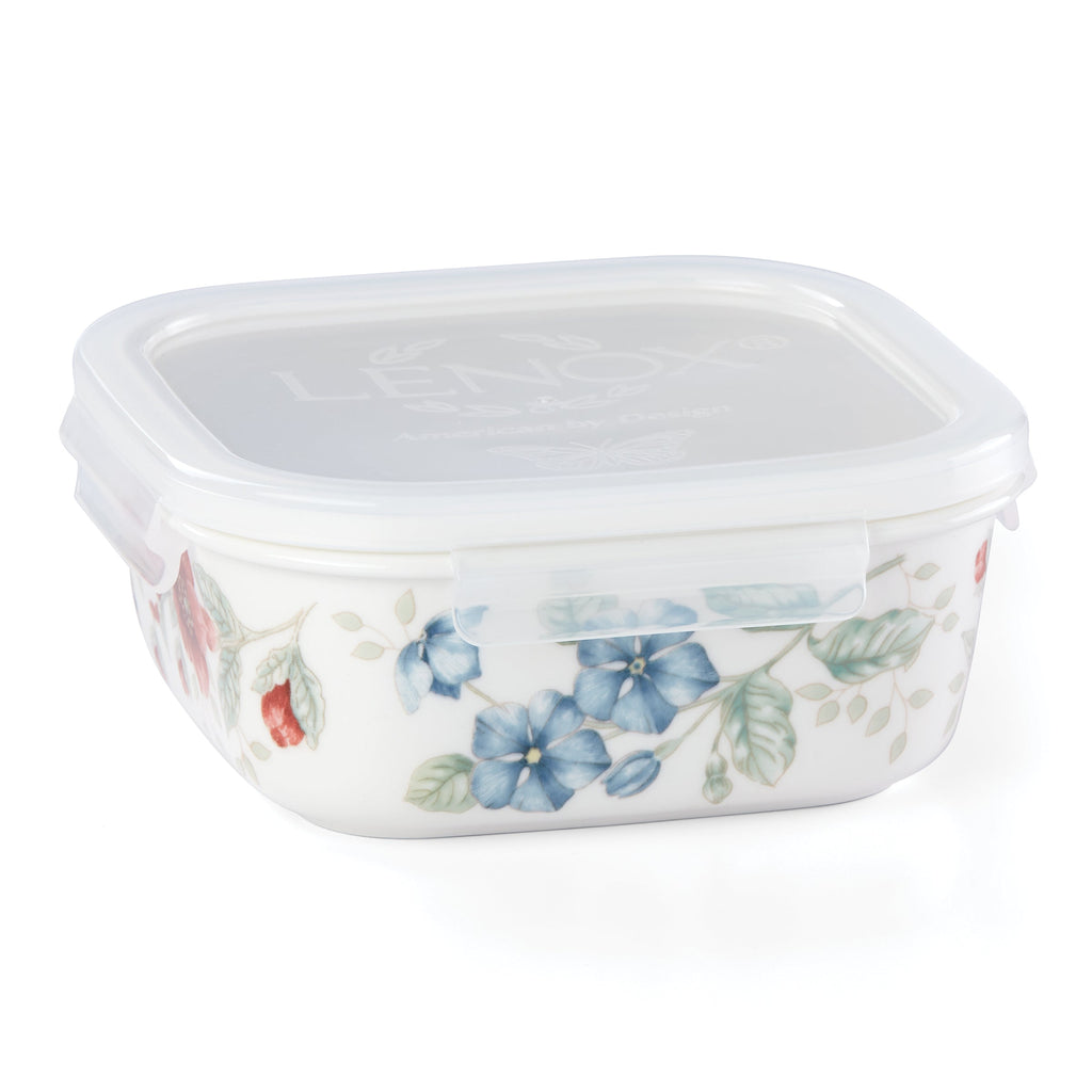 Lenox Butterfly Meadow Square Container, porcelain (view 3)