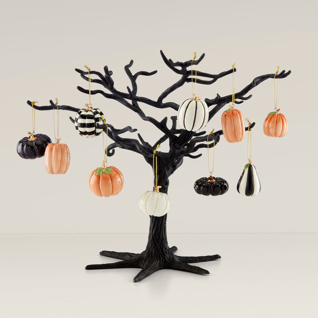 Lenox Pumpkin 10-Piece Mini Ornament Set, porcelain (view 2)