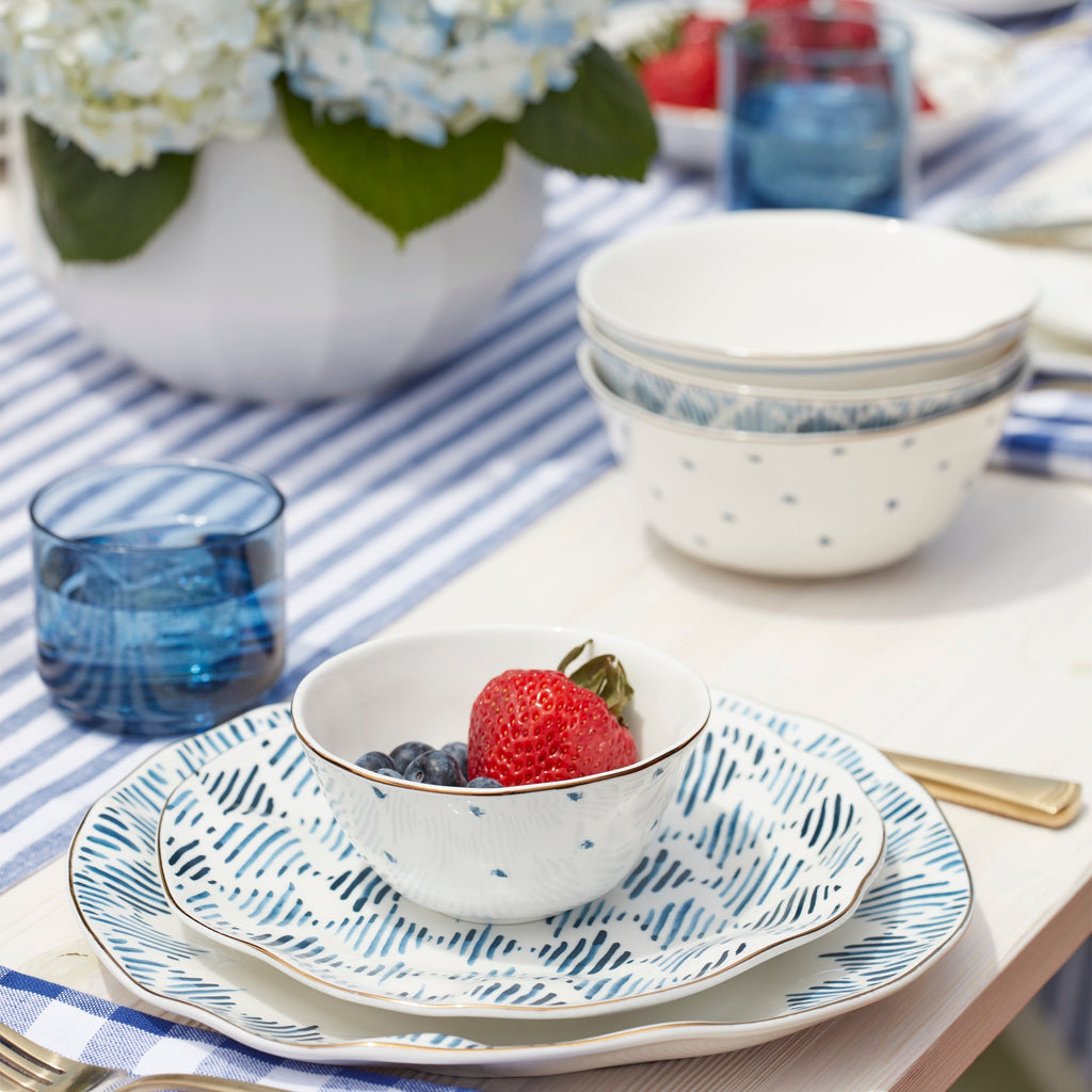 Lenox Blue Bay 12-Piece Dinnerware Set, porcelain (view 3)