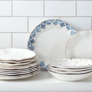 Lenox Blue Bay White Dinner Plates, Set of 4, porcelain (view 4)