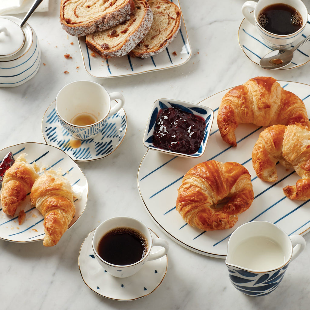 Lenox Blue Bay 8-Piece Espresso Cup & Saucer Set, porcelain (view 3)