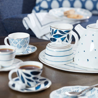 Lenox Blue Bay 8-Piece Espresso Cup & Saucer Set, porcelain (view 4)