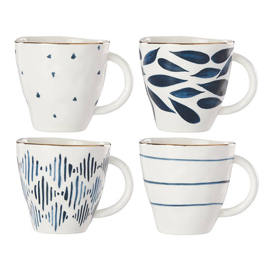 Lenox Blue Bay Dessert Mugs, Set of 4, porcelain (view 2)