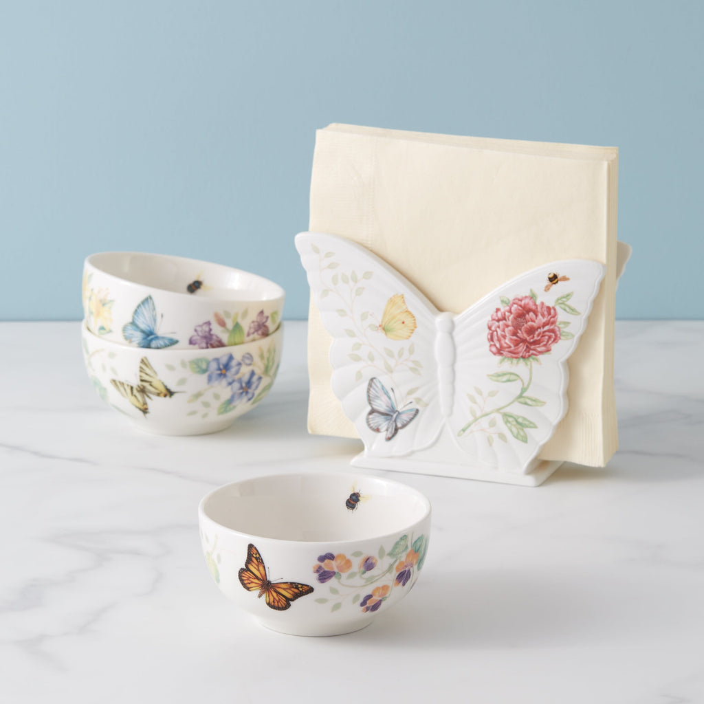 Lenox Butterfly Meadow Mini Bowls, Set of 3, porcelain (view 2)