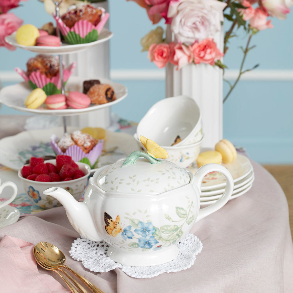 Lenox Butterfly Meadow 9-Piece Tea Set, porcelain (view 2)
