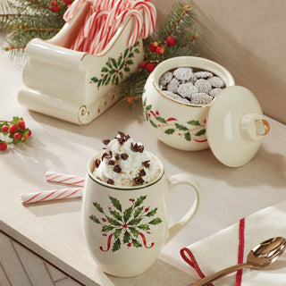 Lenox Holiday Ornament Candy Jar, porcelain (view 3)